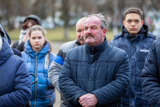 На фасаді Ліцею імені В’ячеслава Чорновола відкрили дошку захиснику України Михайлу Андрушевському